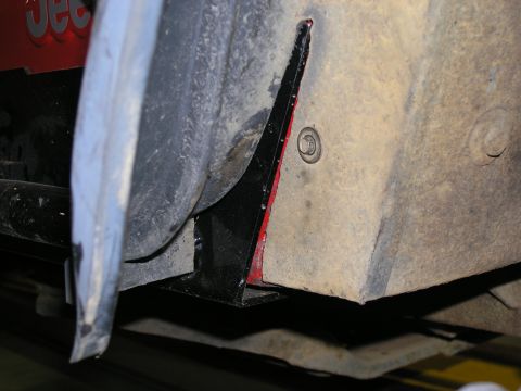2001 Jeep Wrangler - modifing Bestop flares to fit rock sliders