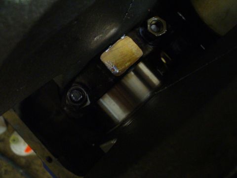 1981 Ford Bronco - A close-up view of an engine component, possibly a bearing or a part of the crankshaft assembly.