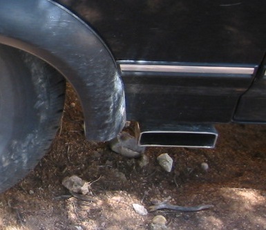 1995 Ford Bronco - that gives an idea of the placement of the exit. one per side