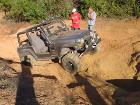2004 Jeep TJ - X10 Smoking half way up a hill will give you bigger nuts