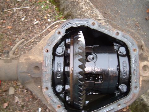 1989 Ford Bronco - Close-up view of the internal gears of a vehicle differential.