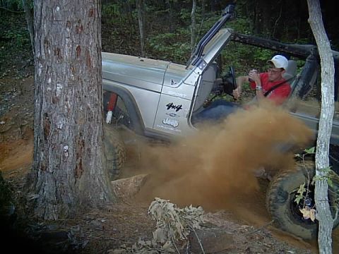 2004 Jeep TJ - Up with a 5 speed, driving , and a coke in one hand