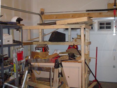 1981 Ford Bronco - my L shaped shelving unit