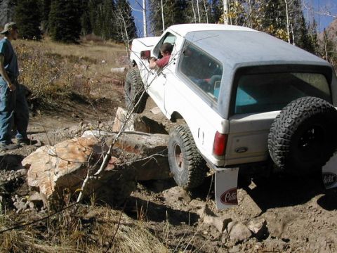 1987 Ford Bronco - good shot of the flares