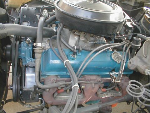 1978 Chevrolet Caprice - Engine bay detail showing V8 engine components including valve covers and air cleaner assembly.