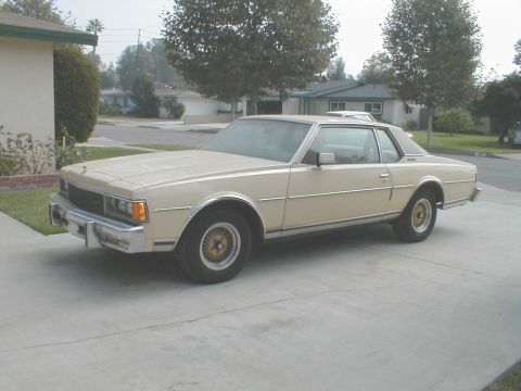 1978 Chevrolet Caprice - This 1978 Chevrolet Caprice coupe is seen from a 3q front angle, parked on a concrete driveway.