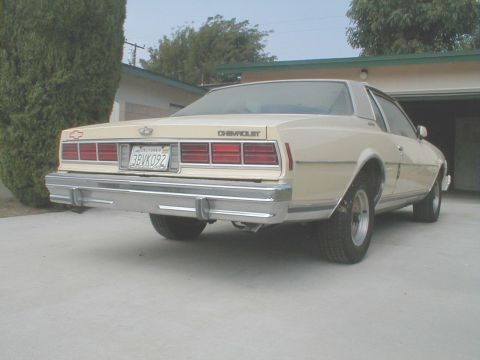 1978 Chevrolet Caprice - Rear view of a 1978 Chevrolet Caprice sedan parked in a driveway.