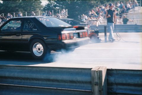 1989 Ford Mustang - got the GT tailights & GT wing, but just found out I had a broken t-loc. So only one tire spins now. That will be getting taking care of so…