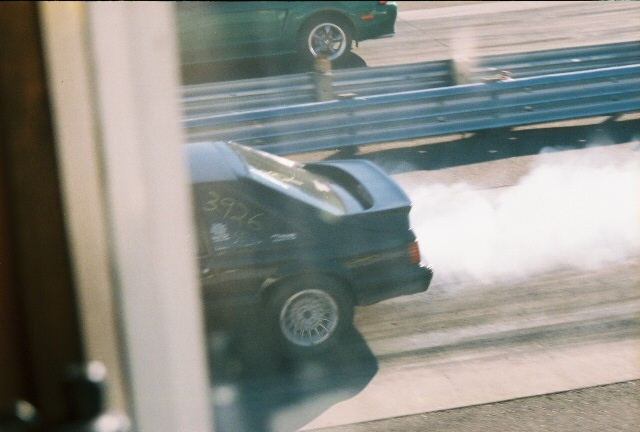 round 2 and still have only one tire spinning, that ok I wnet up against a '99 mustang GT.
easy win.