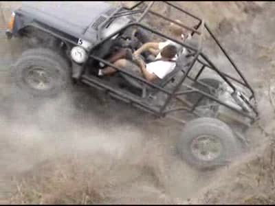 1989 Jeep Cherokee - Adam Climbing Ledge