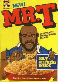1995 Ford Bronco - This is a cereal box Mr. T and his cereal.
