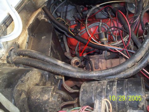 1984 Ford Bronco II - Engine bay details with hoses and wiring visible, dated 10/29/2005.