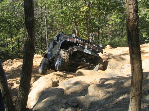 1990 Ford Bronco - Another jeep that was with us. I didn't get any pics of it, but getting over this spot he repeatedly hung a front wheel in the air, I kept…