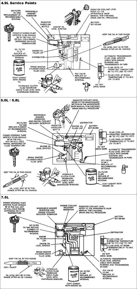 1983 Ford Bronco - Service Points for '87-96 gas engines IF THE IMAGE IS TOO SMALL, click it. [url=http://www.fordservicecontent.com/Ford_Content/catalog/owne…