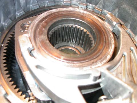 1990 Ford Bronco - Here's a pic of the completely worn out shifter fork and shift collar hub. Both of these were in the rebuild kit.