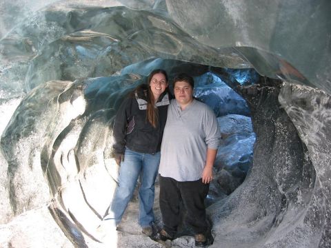 1993 Ford Bronco - Me and Kris standing in the cave.