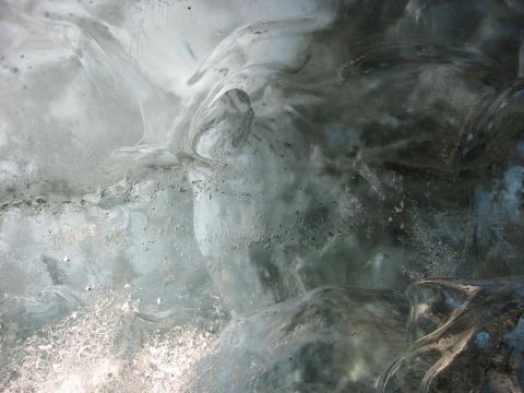 1993 Ford Bronco - Close up of some of the ice.