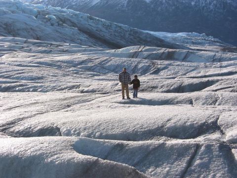 1993 Ford Bronco - Wayne and his Daughter on the glacier.