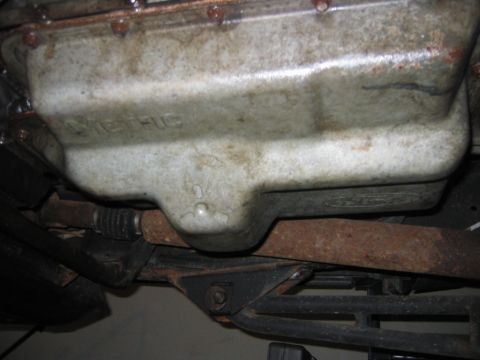 1995 Ford Bronco - Now that she’s empty with the pan back on you can drain the torque converter.