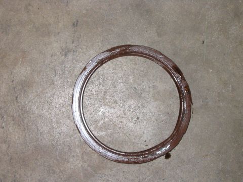 1995 Ford Bronco - Now for a seal comparison. This is the old seal, nasty and leaky.