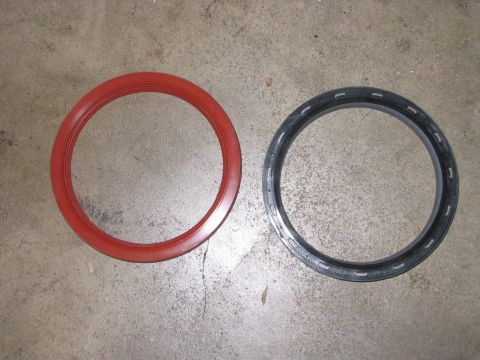 1995 Ford Bronco - These are both new seals from NAPA (I discovered the NAPA Teflon and the Felpro one from advance are the same damn seal accept the NAPA one…