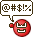 1968 Ford Mustang - Cartoon character expressing frustration with curse words in a speech bubble.