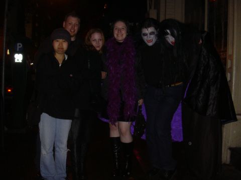 1997 Ford Probe - Lena, Taylor, Stephanie, Me, Casey, & Court outside Ash St.
