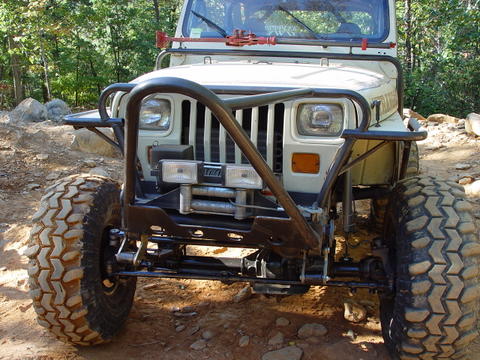 1996 Ford Bronco - This modified Jeep Wrangler is equipped for off-road terrain.