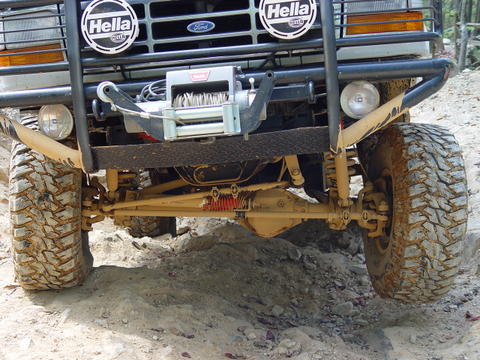1996 Ford Bronco - This 1996 Ford Bronco is equipped for off-road adventures with a winch and tires.