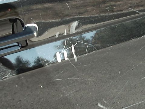 1996 Ford Bronco - ANd this is what happens when you don't take down the basket-ball net during a hurricane