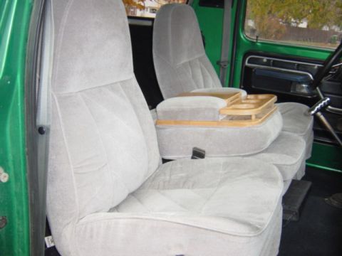 1979 Ford Bronco - New front seats with lumbar and fold up center consel.