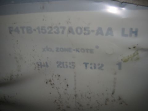 1995 Ford Bronco - this was on the plastic water barior on the drivers door.