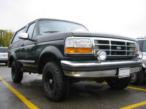 1995 Ford Bronco - more recent pic with new tires. see it's clean some times