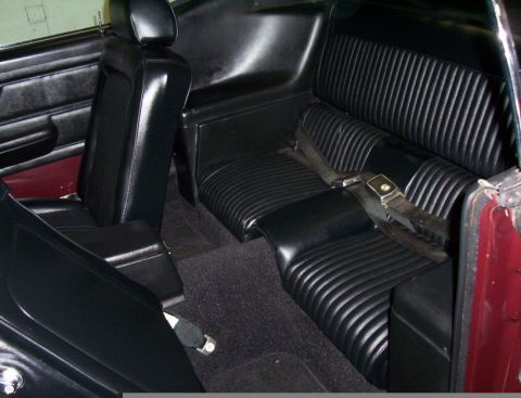 1969 Ford Mustang - Interior - Back Seat - Shade