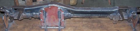1979 Ford Bronco - Custom welded differential housing with red center section, likely for off-road use.