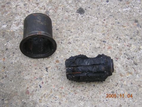 1992 Toyota Hilux - press the bushings out and now the restoration process mine were shot but a simple strong fix is ahead