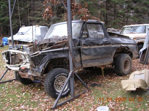 1978 Ford Bronco - Not much left of this one