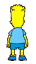 1989 Ford Bronco - A pixelated image of Bart Simpson, a character from the animated television series The Simpsons.