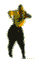 1989 Ford Bronco - A person is depicted wearing a yellow shirt and black pants, with their arms raised.