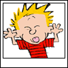 1989 Ford Bronco - This is a cartoon image of a child with spiky hair and a wide grin, making a funny face.