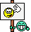 1989 Ford Bronco - A digital image two smiley face icons, one with a speech bubble and the other laughing.
