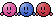 1989 Ford Bronco - A trio of simple, round, pixelated characters are displayed against a dark background.