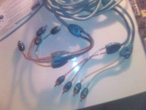 1994 Ford Probe - A bundle of audio cables with multiple RCA connectors is shown.