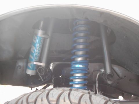 1978 Ford Bronco - Custom off-road suspension parts are visible, including a King Off-Road shock and a blue coilover.