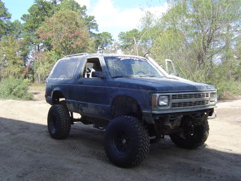 1992 Chevrolet S10 - This lifted 1992 Chevrolet S10 features off-road tires and a snorkel, ready for adventure.