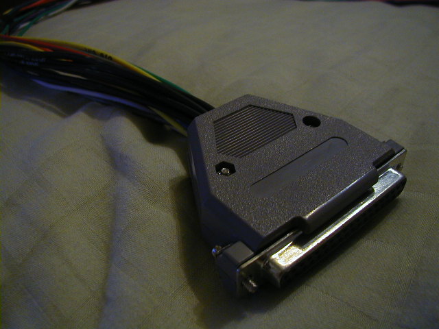 Wiring harness connector with multiple colored wires