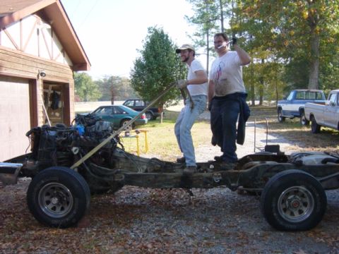 1991 Ford Bronco - Umbulu the Great Spear Hunter and his driver aboard the Chariot of Doom. Yeah, we were getting pretty punchy at this point.