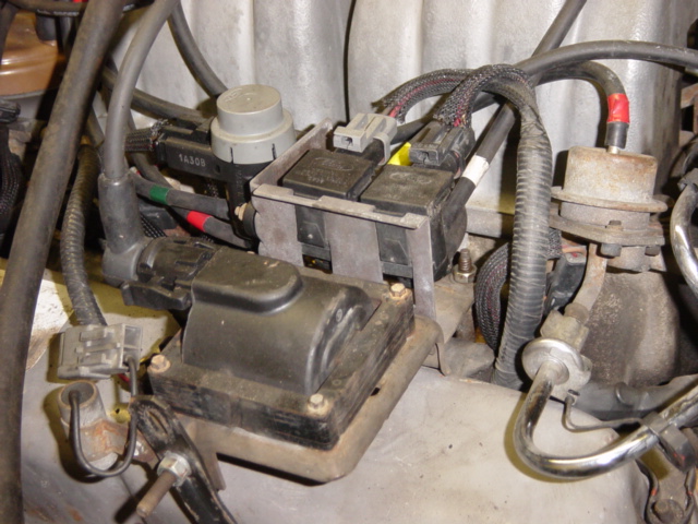 Coil, EVR, TAB, TAD, and fuel pressure regulator.