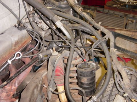 1991 Ford Bronco - Passenger side plumbing.