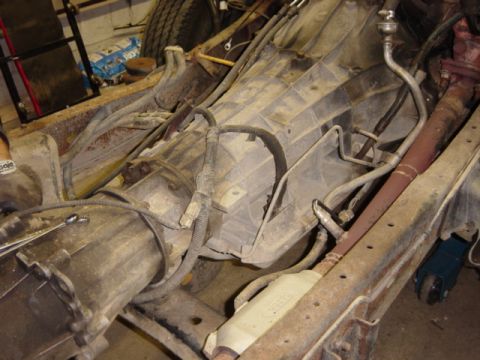 1991 Ford Bronco - E4OD and electronic BW 13-56, going for the record for "Heaviest transmission and transfer case combination ever placed behind a measley 30…